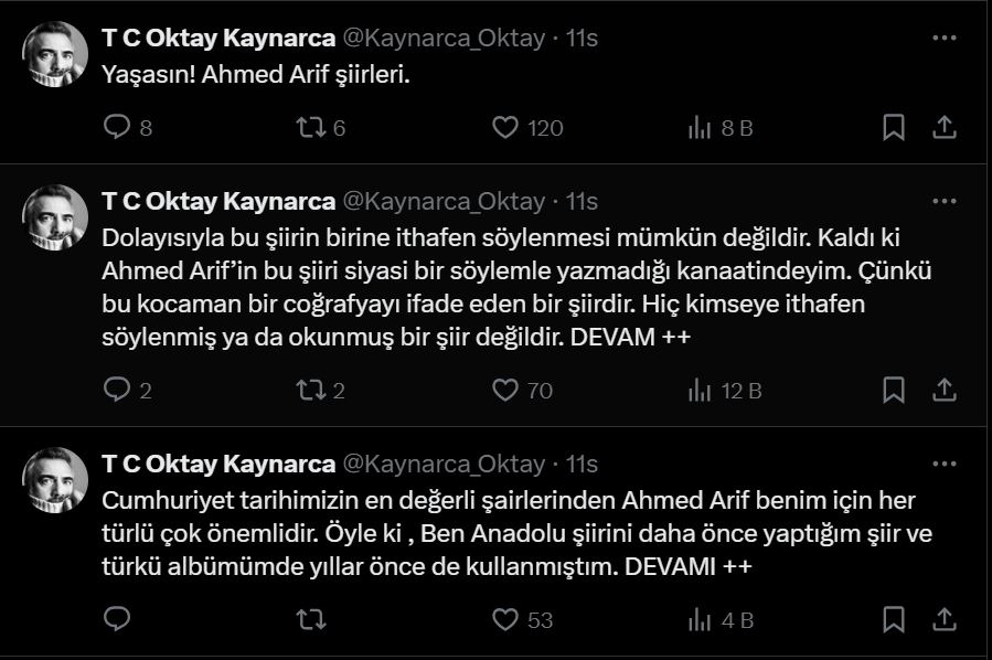 Oktay Kaynarca'nın Şiir Açıklaması